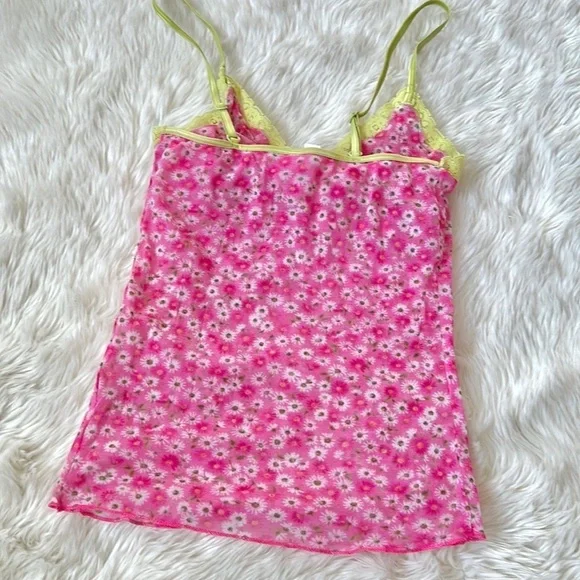Victoria’s Secret Floral Mesh Cami - Picture 3 of 5